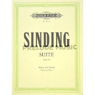 (โค้ดINCSM2Lลด70฿) (Violin and Piano) Sinding, C: Suite in A minor Op.10 (EP2477a)