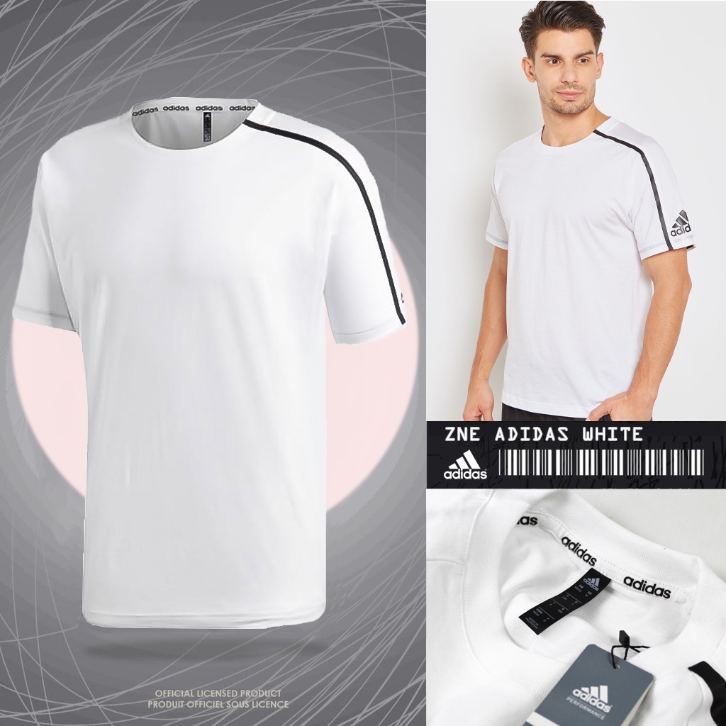 Putih ADIDAS TSHIRT / ADIDAS PREMIUM T-SHIRTS ZNE WHITE 24S / ADIDAS PREMIUM BAJU