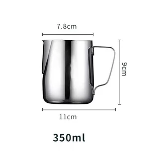 🧊 ICE COFFEE เหยือกตีฟองนม พิชเชอร์ สแตนเลส ถ้วยตีฟองนม 350/600ML เหยือกตีกตีฟองนม ถ้วยตีฟองนม ดื้อคูเทนม เหยือกกาแฟ