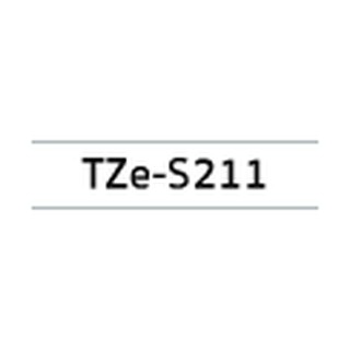 เทปพิมพ์ฉลาก Brother TZE-S211 ชนิดเคลือบพลาสติก ติดแน่นพิเศษ