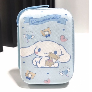 CINNAMOROLL กล่องใส่ PWB , HDD , หูฟัง , เอนกประสงค์, Size L ลาย CINNAMOROLL งานดี evaกันกระแทก ขนาด13.5x9.5x3.5cm  PMYL