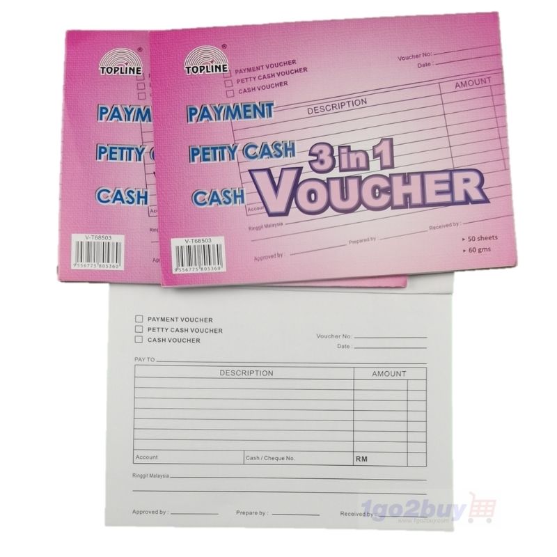 บัตรกํานัลชําระเงิน Topline / บัตรกํานัลเงินสด Petty / บัตรกํานัลเงินสด 3 in 1 50s ( V-T68503 )