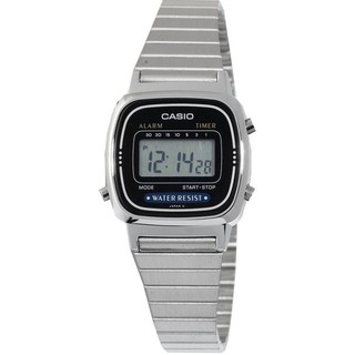 ﻿CASIO นาฬิกาข้อมือสุภาพสตรี  สายสแตนเลส digital lady  รุ่น  LA670WD-1UDF - สีเงิน