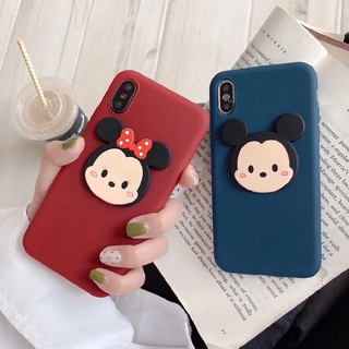 OPPO R17 Pro R11 R11s R9 R9s Plus R9 R11 R9S R11S R17pro R15x K1 3D Mickey Minnie Couple Soft Silicone Cartoon Cute Phone Case Full Back Cover Casing