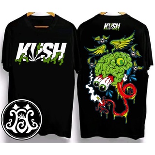 ผ้าฝ้าย 100%เสื้อยืด kush เสื้อยืดสุดเท่ Crew neck T-shirt. Oversized T-shirt เสื้อยืดผ้าคอตตอน V.12S-3XL