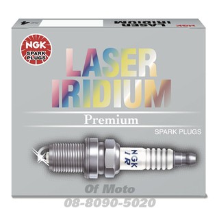 หัวเทียน NGK Laser Iridium (หัวเข็ม กล่องเทา รถจักรยานยนต์)