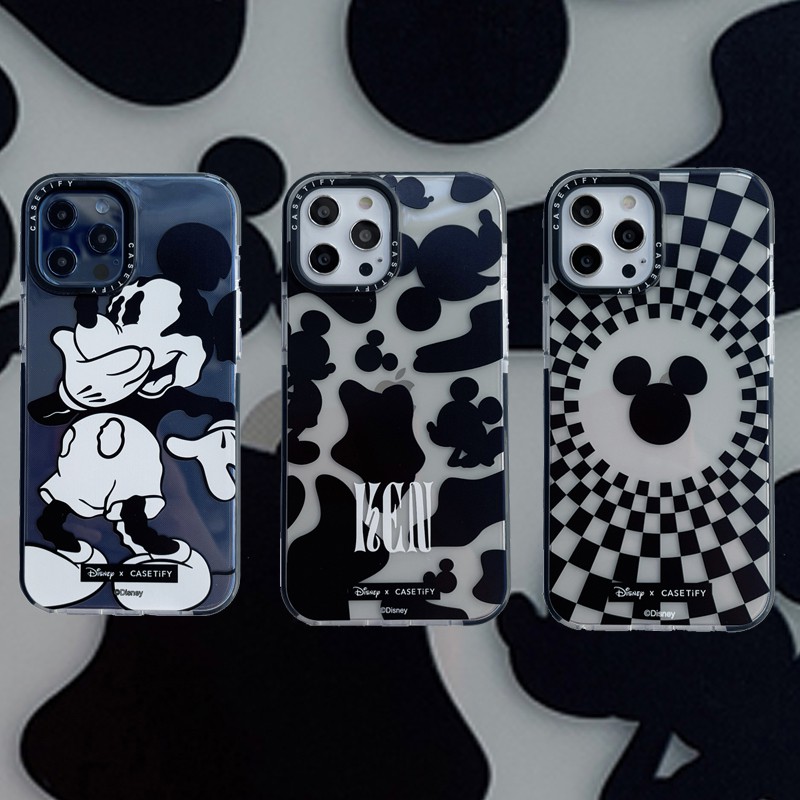 สําหรับ iPhone 15 14 Pro Max กรณี iPhone 13 12 Pro Max Casetify Disney การ ์ ตูน Mickey Mouse สําหรับ iPhone 12 X/XR/Xs Max Soft TPU กันกระแทก iPhone 11