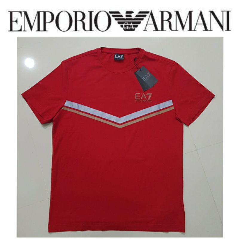 ของแท้...Emporio Armani เสื้อยืดผ้าCotton95% นุ่ม ลื่น ใส่สบาย ระบายอากาศดี