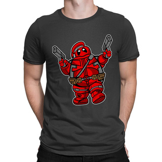 เสื้อยืด พิมพ์ลาย Deadpool Marshmallow Man Parody ตลก สําหรับผู้ชาย และผู้หญิง