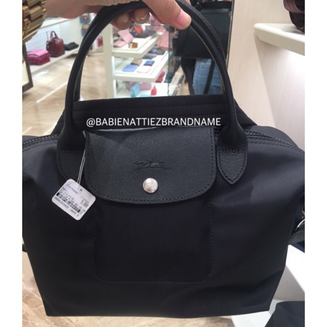 ✸💥BEST SELLER 2020-2021💥(แท้100% จาก King Power) รุ่นใหม่ปรับสายได้ LONGCHAMP Le Pliage Neo (Noir)ดำ Size S