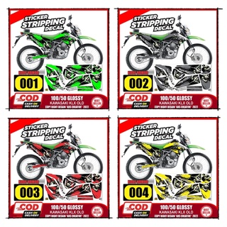 สติกเกอร์รูปลอก ลาย Kawasaki KLX Old Variation ARS05 GLOSSY สําหรับติดตกแต่ง