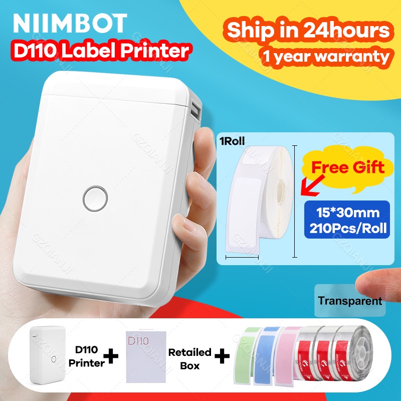 Niimbot D110 Wireless Bluetooth Thermal Label Printer Portable Pocket