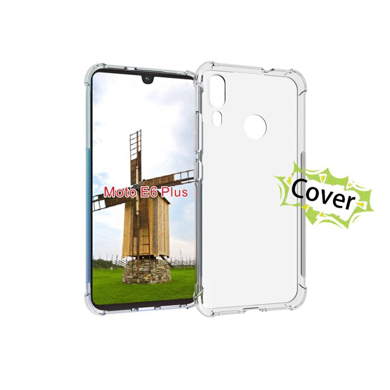 ฝาครอบป้องกันการล่มสลายสําหรับ Motorola Moto E4 E5 E6 C plus G6 play E6S ป้องกันโทรศัพท์ซิลิโคนอ่อนน