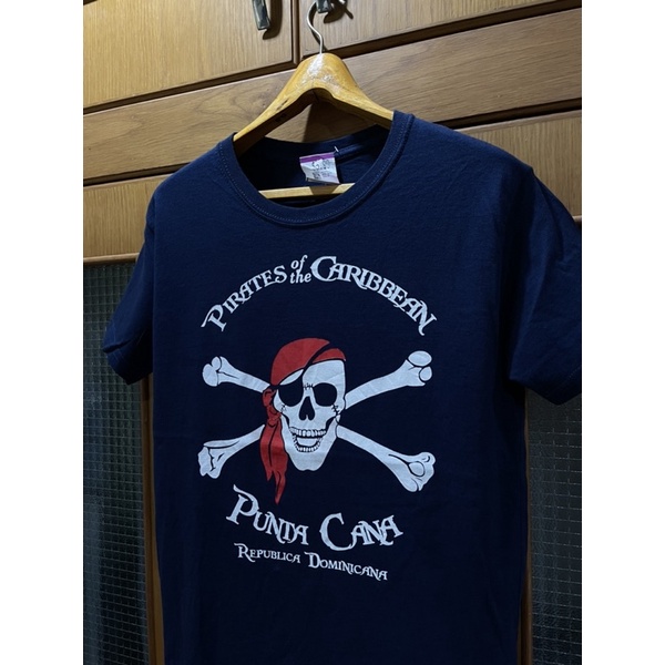 เสื้อยืดวงโลหะ เสื้อยืดภาพยนตร์ PIRATES OF THE CARIBBEAN Size M