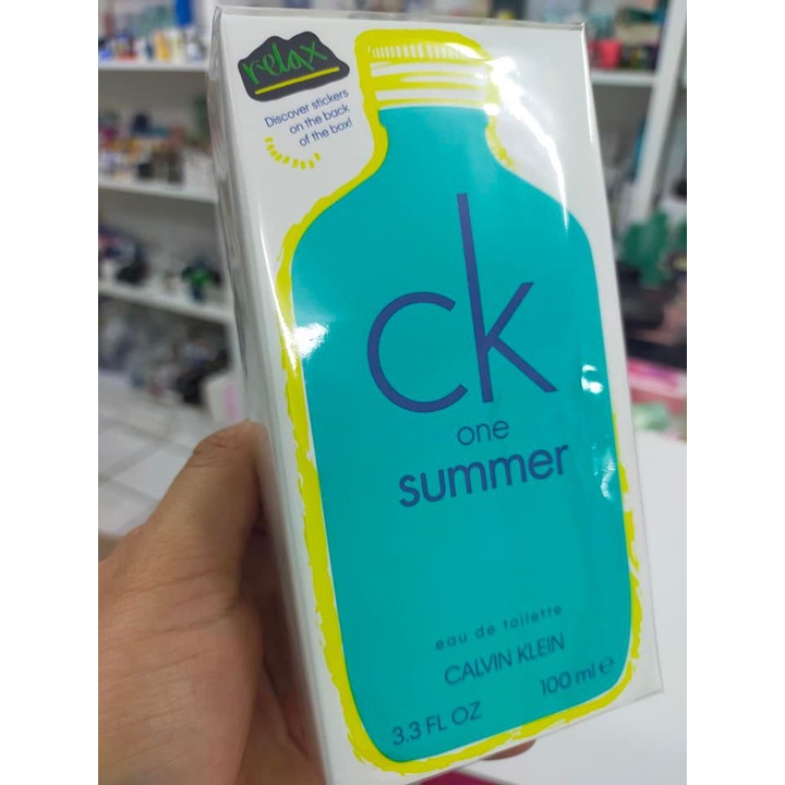 น้ำหอม ของแท้ 1,000,000% ซี เค วัน ซัมเมอร์ กล่องซีล ขวดเต็ม 100ml. Calvin Klein CK One Summer Limit