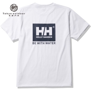 เสื้อยืดโอเวอร์ไซส์เสื้อยืดคอกลม ผ้าฝ้าย ทรงหลวม พิมพ์ลาย Helly HANSENS-3XL