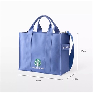 statbucks tote bag เหลือแต่สีฟ้า