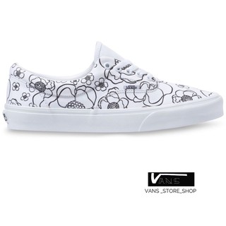 VANS ERA U-COLOR FLORAL TRUE WHITE SNEAKERS สินค้ามีประกันแท้