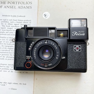 กล้องฟิล์ม point &amp; shoot กล้องคอมแพค yashica auto focus กล้องฟิล์มยกเล็งกด กล้องฟิล์มสำหรับมือใหม่