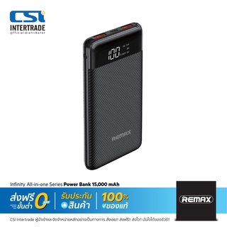 Remax แบตสำรอง 10000mAh Power bank ชาร์จเร็วมาพร้อมกับเทคโนโลยี QC3.0 และ PD REP13PD-BLK