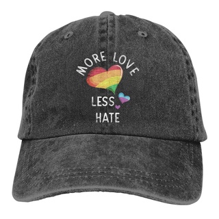 หมวกแก๊ป ลาย Lgbt Pride More Love Less Hate แฟชั่นสร้างสรรค์