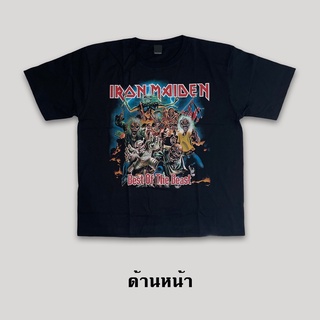 เสื้อยืดแขนสั้นวงร็อค (Iron Maiden)