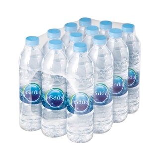 น้ำดื่ม คริสตัล ขนาด 600 มล./ml แพ็คละ 12 ขวด Crystal/ Drinking Water