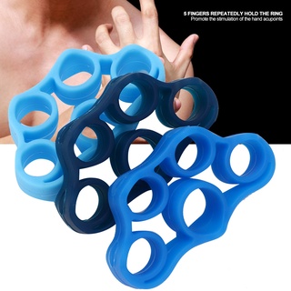 3 pcs ซิลิโคน Finger Strength Training เข็มขัดดึงแหวน Hand Stretcher