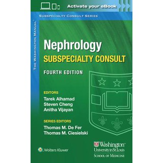 Washington Manual Nephrology Subspecialty Consult, 4ed - ISBN 9781975113452