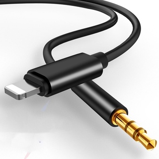 ตัวแปลงหูฟัง สายแปลงหูฟังในรถ Light to AUX Cable สาย AUX สายแปลง Light TO AUX