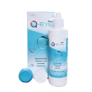 น้ำยาแช่คอนแทคเลนส์ Q-eye คิวอาย 120 ml ใหญ่