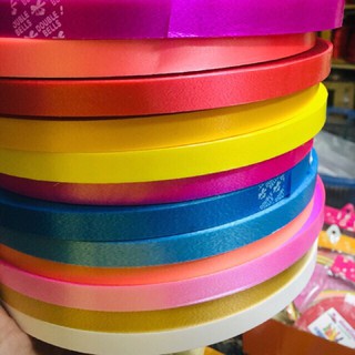 ริบบิ้นตราระฆัง เบอร์2 (เนื้อทราย)ม้วนใหญ่ยาว300หลา