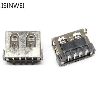 10pcs AF10.0 USB Socket AF 10.0 Type A Short Body Length 10.0mm USB Female PCB Mount Socket Connector