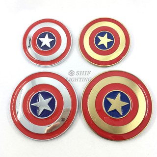 1 x Metal Captain America Shield Logo Car Motorcycle Decal Emblem Badge Sticker