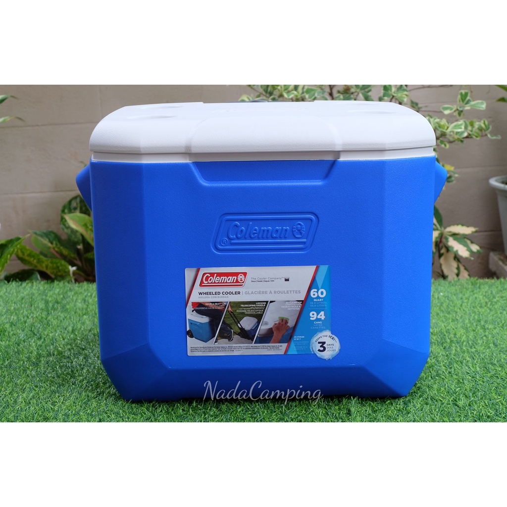 📌โปรโดนใจ📌 COLEMAN COOLER 60 QT WHEELED (กระติกน้ำแข็งล้อลาก)