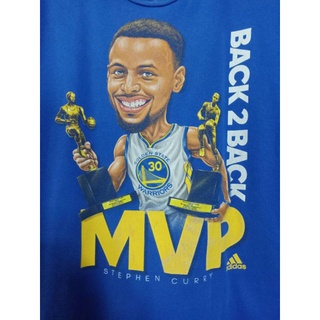 เสื้อยืด มือสอง ลายกีฬา MVP STEPHEN CURRY - ADIDAS L อก 44