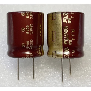 Elna RJJ 270uf 100v capacitor ตัวเก็บประจุ คาปาซิเตอร์