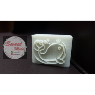 สแตมป์สบู่ลาย ปลาวาฬ Soap ขนาด 3.9x2.9 cm รหัสสินค้า: 006237