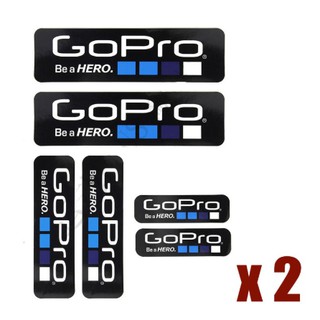 สติ๊กเกอร์ลายโลโก้สำหรับ GoPro 12 ชิ้น