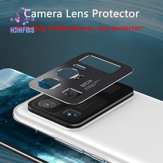 Camera Lens Protector for Xiaomi Mi 11 Ultra Case Protector Metal Camera Cover for Mi11 Ultra Protection Film(Black)