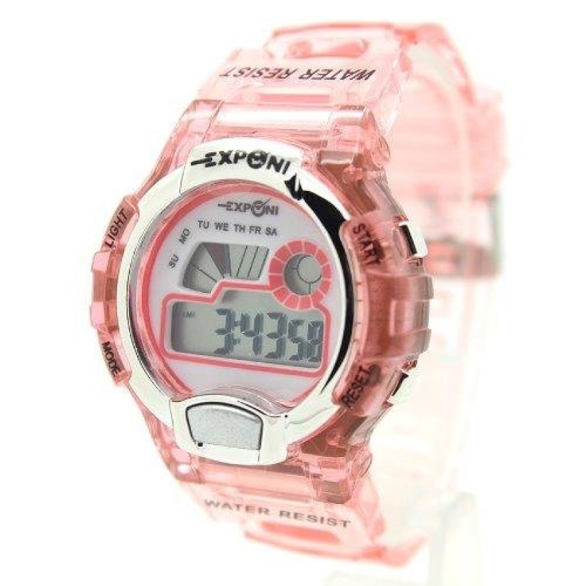 EXPONI Watch นาฬิกาผู้หญิงและเด็ก สายยาง ระบบ Digital EX-A7