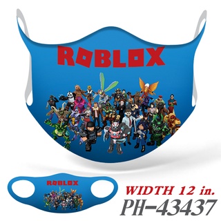 Roblox หน้ากากผ้าเรยอน กันฝุ่น ลายการ์ตูนเกมกระบะทราย สําหรับผู้ชาย และผู้หญิง