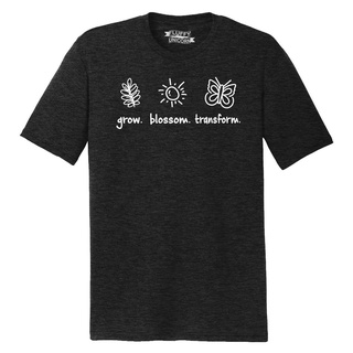 ขายดี!ขายดี เสื้อยืดลําลอง แขนสั้น พิมพ์ลาย Grow Blossom Transform Tri-Blend DCcipn36IDmjng37 สําหรับผู้ชายS-5XL