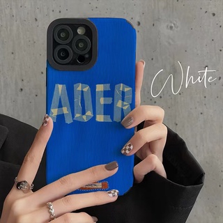 เคสโทรศัพท์มือถือหนัง มีกาวในตัว ลายตัวอักษร Ader สําหรับ iphone 13 Pro Max i13 13pro 11 Pro Max i11 X XR Xs Max 7plus 8plus 12Pro 12 Pro Max