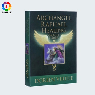 44PCS Archangel raphael healing oracle cards English Version Cards Tarots Board Game