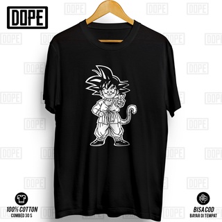 เสื้อยืด พิมพ์ลายโลโก้อนิเมะ Dragon Ball Goku สไตล์ญี่ปุ่น สําหรับผู้ชาย และผู้หญิง DOPE V8