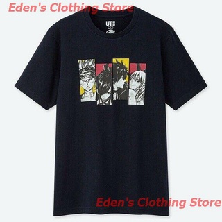 Edens Clothing Store New Uniqlo X Shonen Magazinega Ut Fairy Tail เสื้อยืดลําลองสําหรับผู้ชายแขนสั้นคอกลมพิมพ์ลาย Fairy