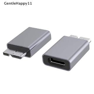 Gentlehappy อะแดปเตอร์เชื่อมต่อ USB Type C ตัวเมีย เป็น USB 3.0 Micro B ตัวผู้