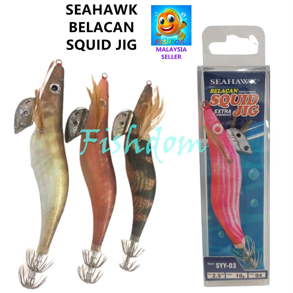 Seahawk SYY-03 BELACAN SQUID LURE JIG EXTRA LUMINOUS