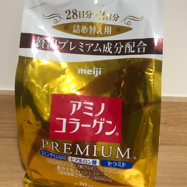 Premium Meiji collagen สีทอง หมดอายุ 14/05/2019 ของแท้ 1000%